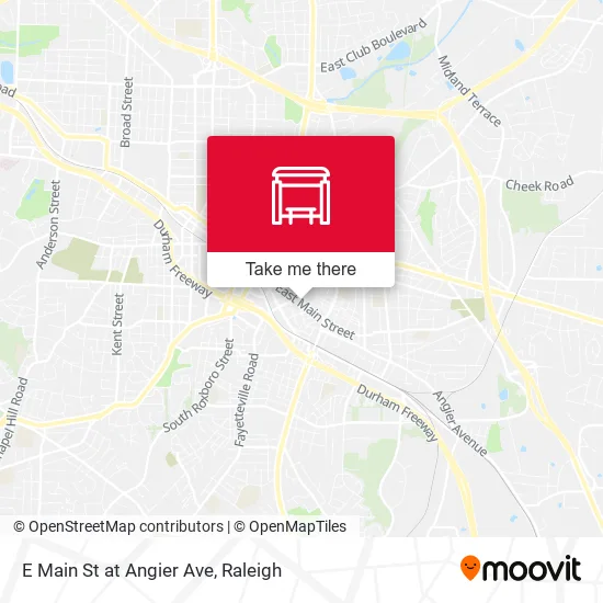 Mapa de E Main St at Angier Ave