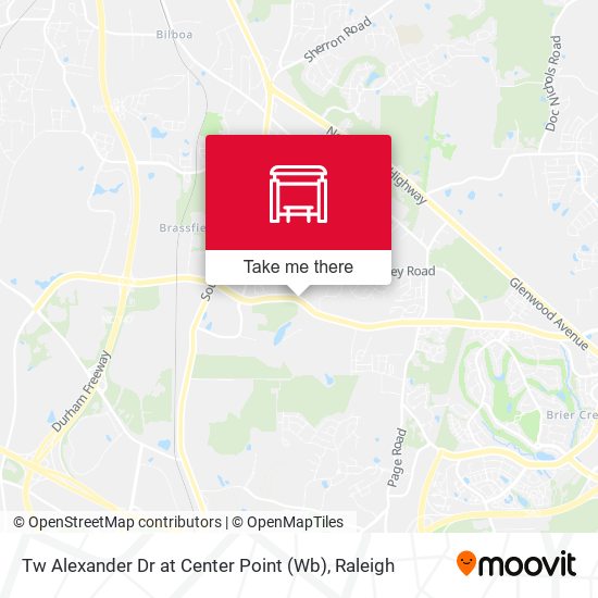 Tw Alexander Dr at Center Point (Wb) map