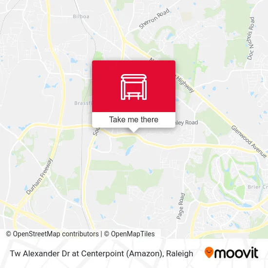 Tw Alexander Dr at Centerpoint (Amazon) map