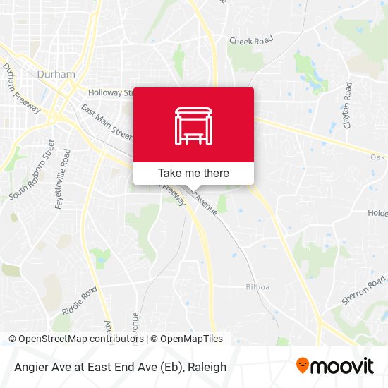 Angier Ave at East End Ave (Eb) map