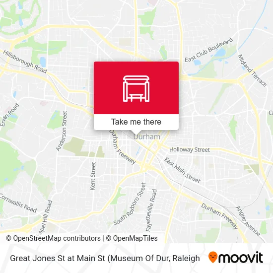 Great Jones St at Main St map