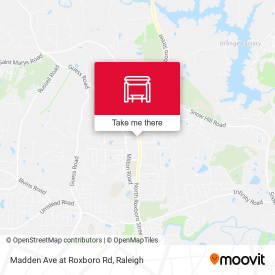 Madden Ave at Roxboro Rd map