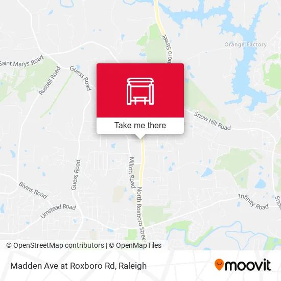 Mapa de Madden Ave at Roxboro Rd