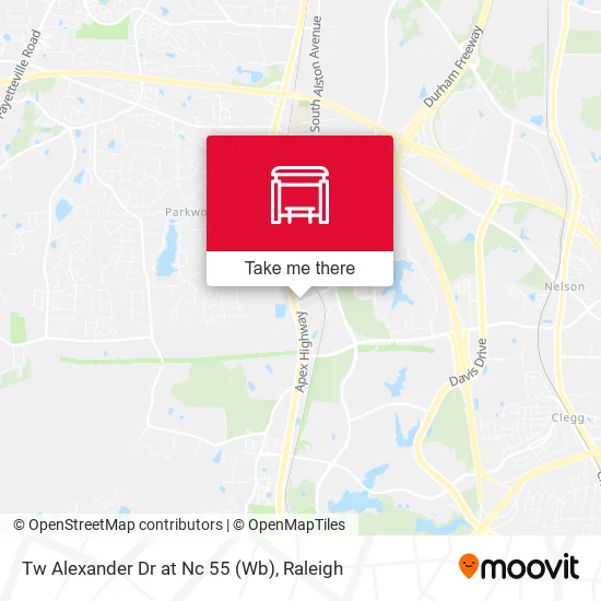 Mapa de Tw Alexander Dr at Nc 55 (Wb)