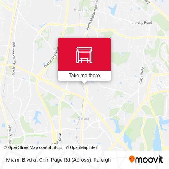 Miami Blvd at Chin Page Rd (Across) map