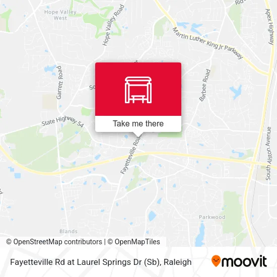 Fayetteville Rd at Laurel Springs Dr (Sb) map