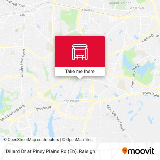 Mapa de Dillard Dr at Piney Plains Rd (Eb)