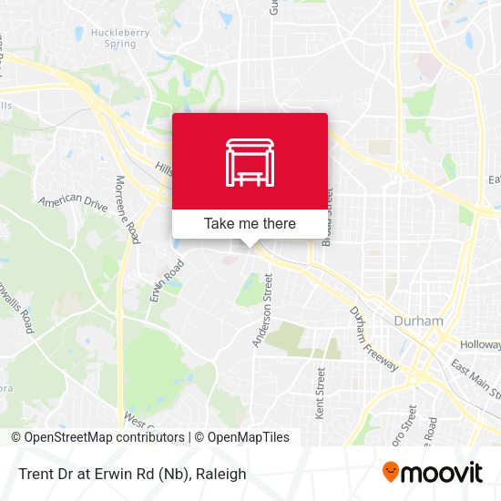 Trent Dr at Erwin Rd (Nb) map