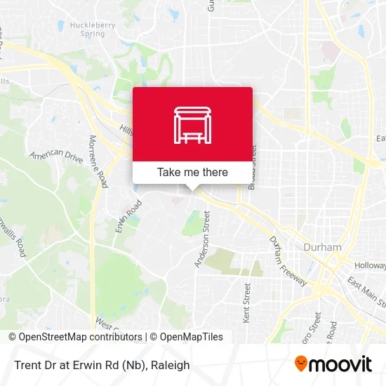 Trent Dr at Erwin Rd (Nb) map