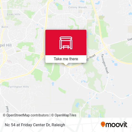Nc 54 at Friday Center Dr map