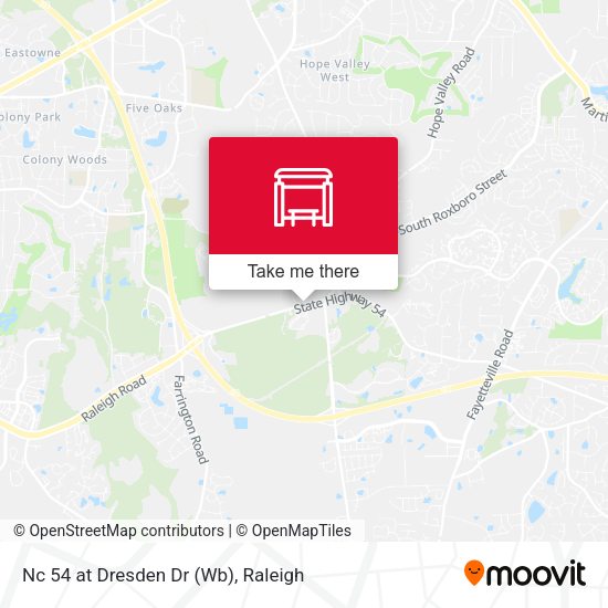 Mapa de Nc 54 at Dresden Dr (Wb)