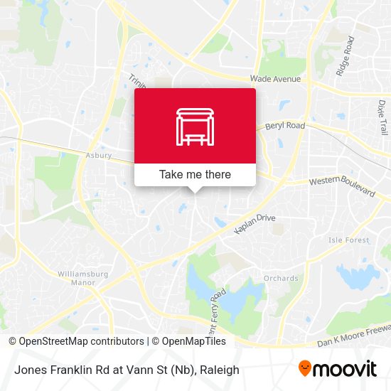 Mapa de Jones Franklin Rd at Vann St (Nb)