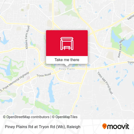 Mapa de Piney Plains Rd at Tryon Rd (Wb)