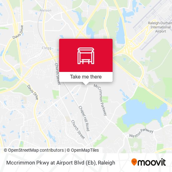 Mccrimmon Pkwy at Airport Blvd (Eb) map
