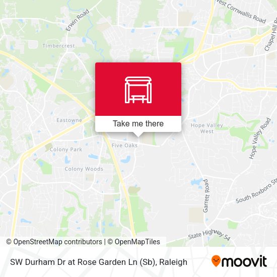 SW Durham Dr at Rose Garden Ln (Sb) map