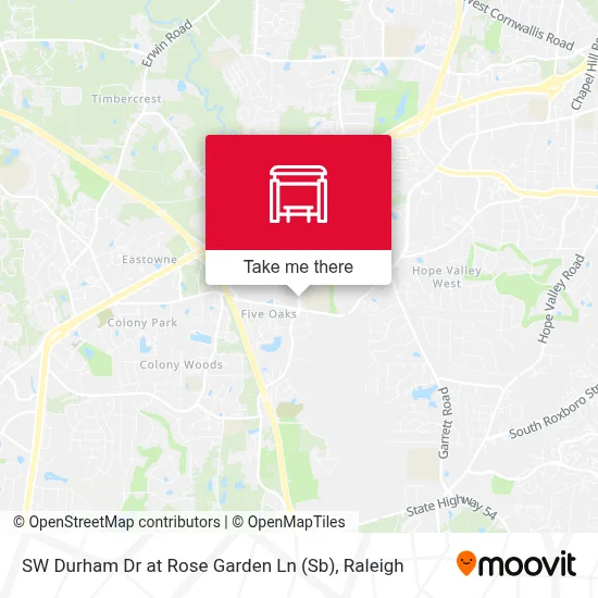 SW Durham Dr at Rose Garden Ln (Sb) map