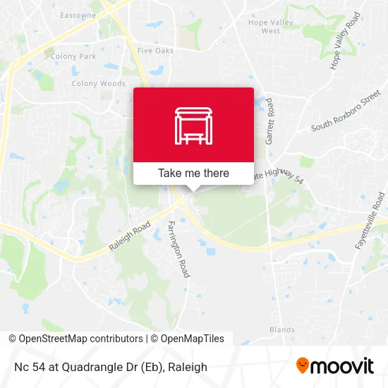 Mapa de Nc 54 at Quadrangle Dr (Eb)