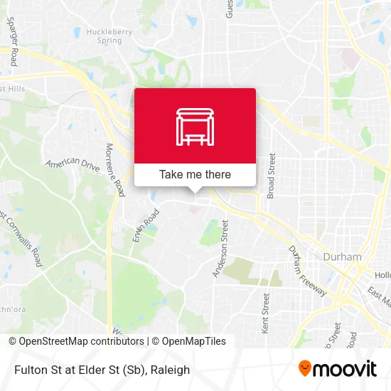 Fulton St at Elder St (Sb) map