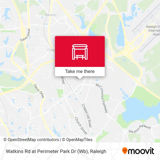 Watkins Rd at Perimeter Park Dr (Wb) map