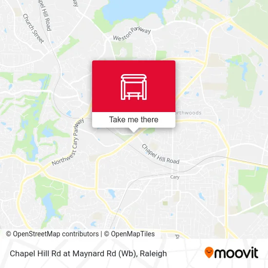 Chapel Hill Rd at Maynard Rd (Wb) map