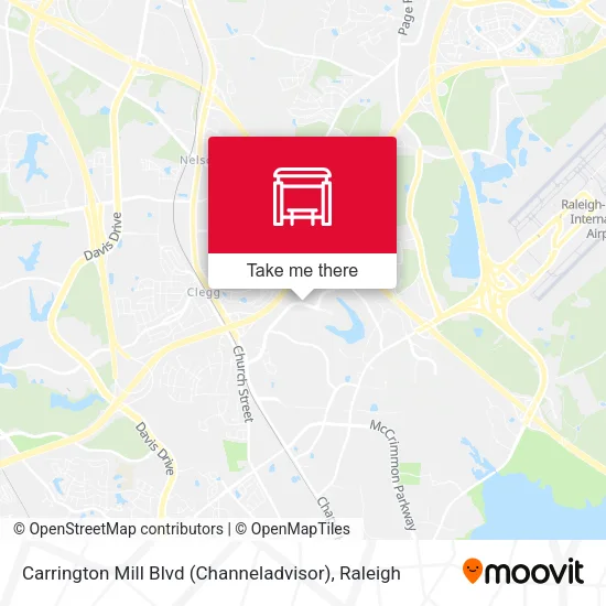Carrington Mill Blvd (Channeladvisor) map