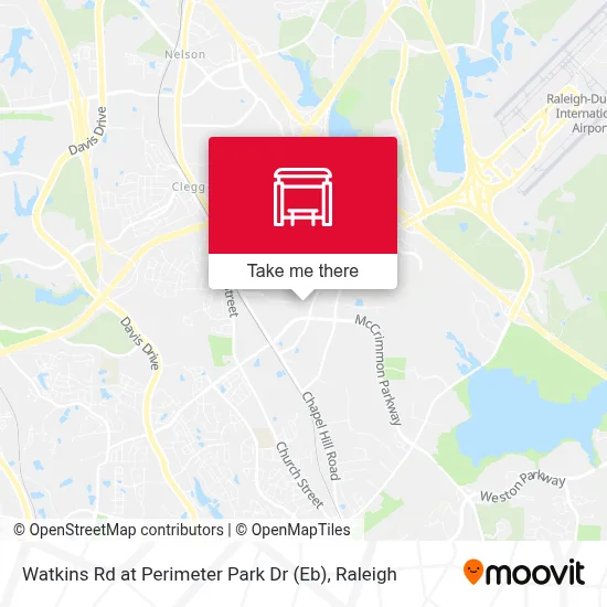 Watkins Rd at Perimeter Park Dr (Eb) map