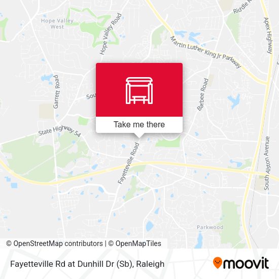 Fayetteville Rd at Dunhill Dr (Sb) map