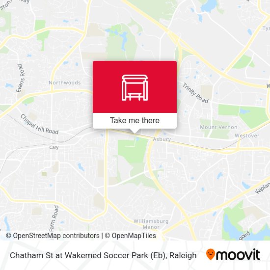Mapa de Chatham St at Wakemed Soccer Park (Eb)