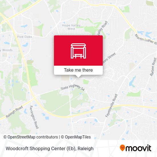 Woodcroft Shopping Center (Eb) map