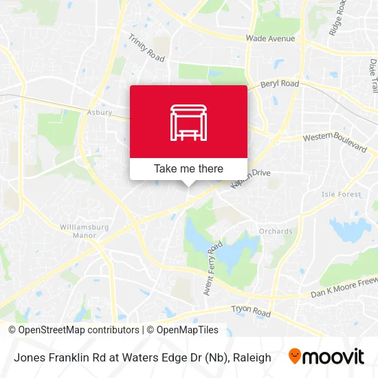 Mapa de Jones Franklin Rd at Waters Edge Dr (Nb)