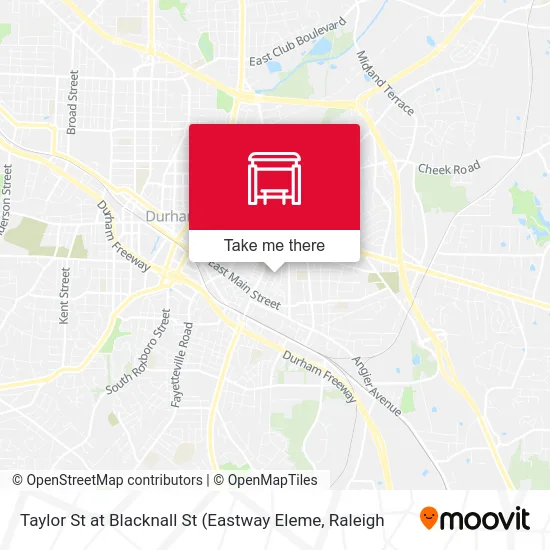 Taylor St at Blacknall St map