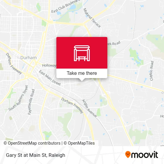 Gary St at Main St map