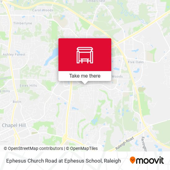Ephesus Church Road at Ephesus School map