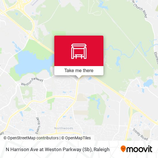 N Harrison Ave at Weston Parkway (Sb) map