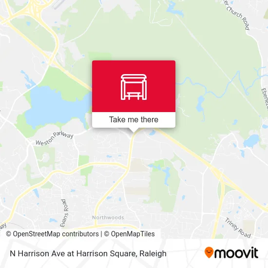 N Harrison Ave at Harrison Square map