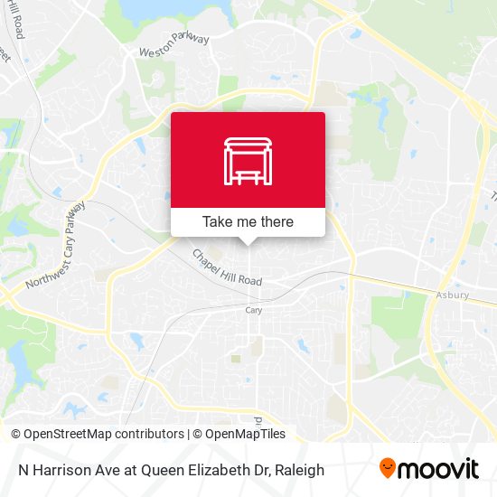 N Harrison Ave at Queen Elizabeth Dr map
