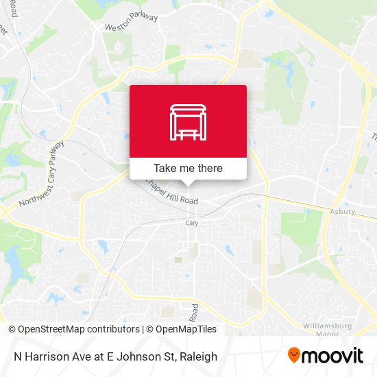 N Harrison Ave at E Johnson St map