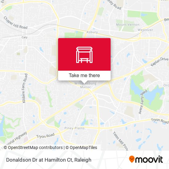 Mapa de Donaldson Dr at  Hamilton Ct