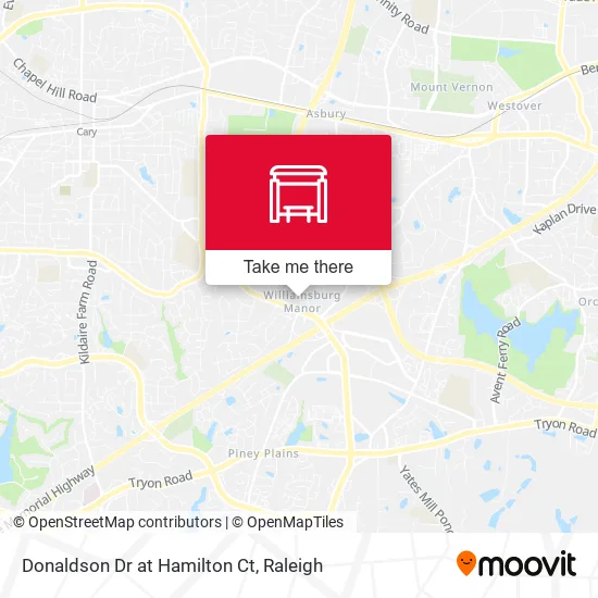 Donaldson Dr at  Hamilton Ct map