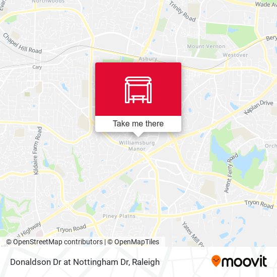 Donaldson Dr at Nottingham Dr map