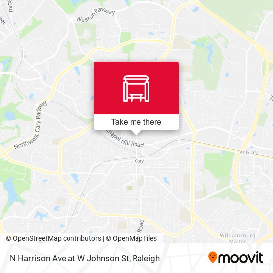 N Harrison Ave at W Johnson St map