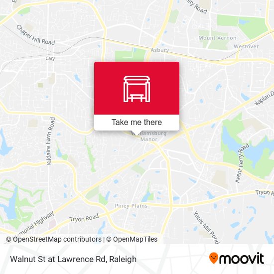 Walnut St at Lawrence Rd map