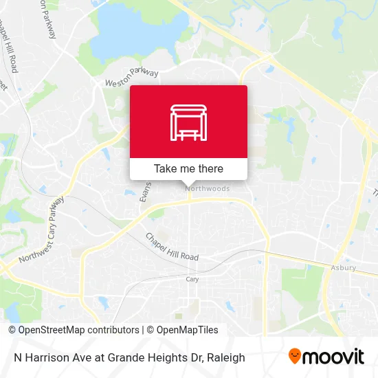 N Harrison Ave at Grande Heights Dr map