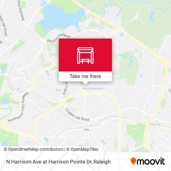 N Harrison Ave at Harrison Pointe Dr map