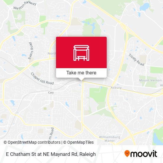 E Chatham St at NE Maynard Rd map