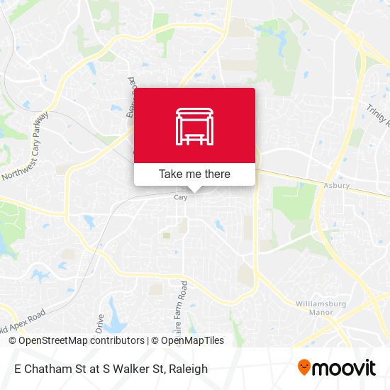 Mapa de E Chatham St at S Walker St