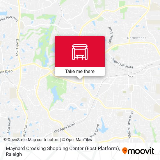 Maynard Crossing Shopping Center (East Platform) map