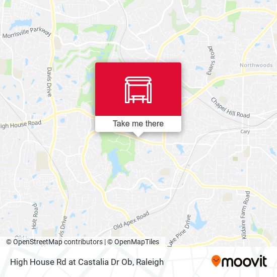 High House Rd at Castalia Dr Ob map