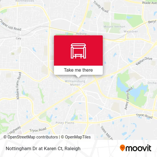 Nottingham Dr at Karen Ct map
