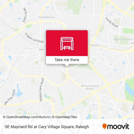 Mapa de SE Maynard Rd at Cary Village Square